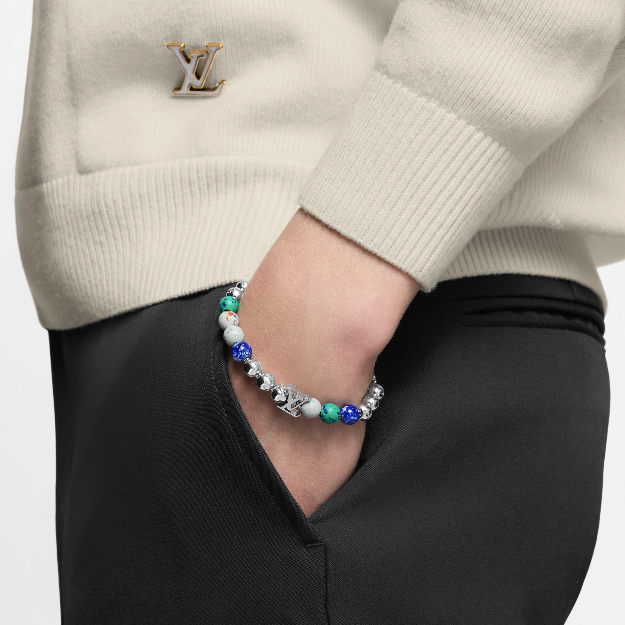 Recycled Monogram Beads Bracelet . in Men's Fashion Jewellery Bracelets collections by Louis Vuitton (Product zoom)